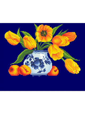 DIAMOND DOTZ Kreativset "Yellow Tulips - Diamond Dotz" - ab 8 Jahren