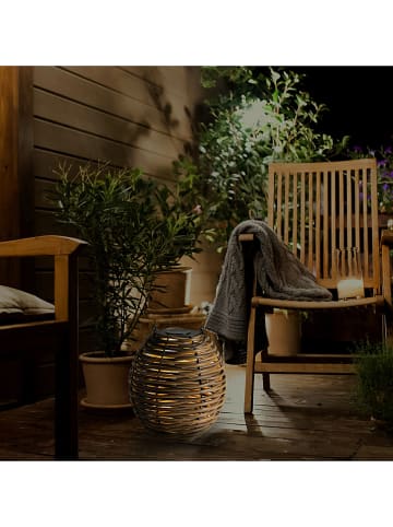 lumisky Lampa solarna LED "Raffy" w kolorze jasnobrązowym - wys. 33 cm