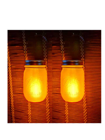 lumisky LED-Solarleuchte "Jamy" in Orange - (H)23,5 x Ø 8 cm