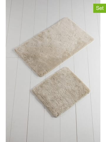 Colourful Cotton 2-delige set: badmatten beige