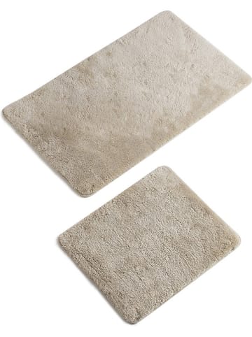 Colourful Cotton 2er-Set: Badvorleger in Beige