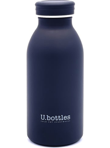 U.bottles Edelstahl-Isolierflasche in Schwarz - 350 ml