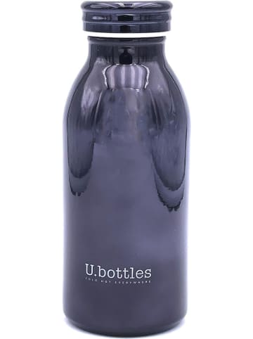 U.bottles Edelstahl-Isolierflasche in Schwarz - 350 ml