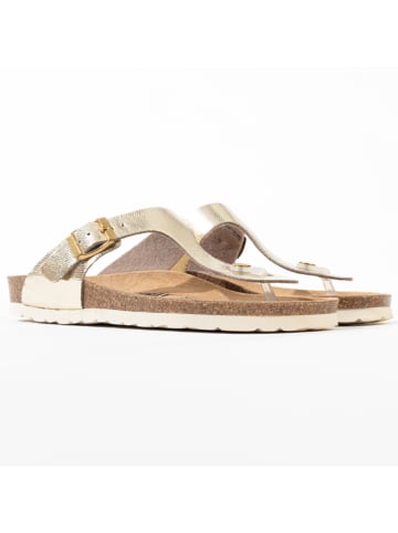 Sunbay Teenslippers "Camelia" goudkleurig