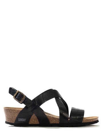 Sunbay Keilsandaletten "Bini" in Schwarz