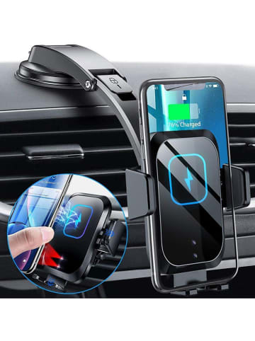 Evetane Autoventilatierooster-smartphonehouder zwart