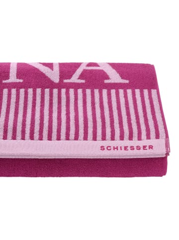 Schiesser Saunalaken "Rom" fuchsia