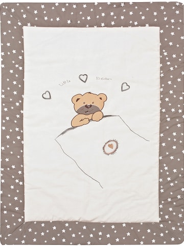 Alvi Krabbeldecke "Little Bear" in Creme/ Braun - (L)135 x (B)100 cm