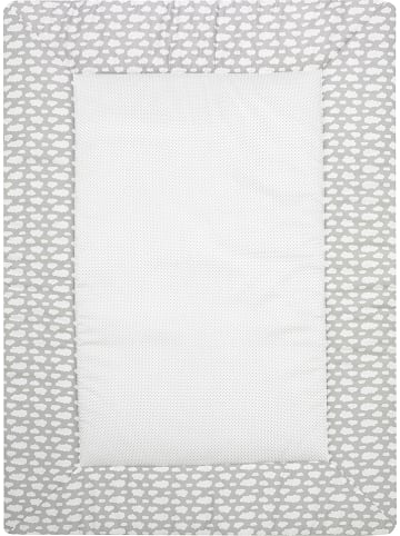 Alvi Koc w kolorze biało-szarym do raczkowania - 135 x 100