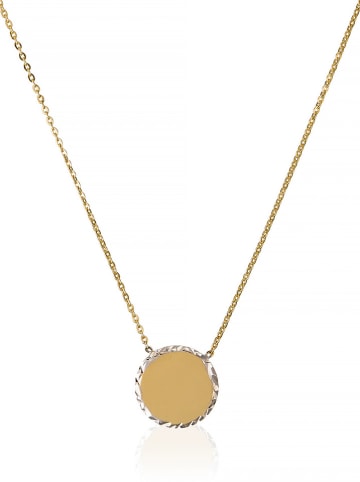OR ÉCLAT Gold-Halskette "rond précieux" mit Schmuckelement - (L)42 cm