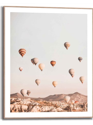 Orangewallz Druk artystyczny "High Balloons Pure Essentials" w ramce - 40 x 50 cm