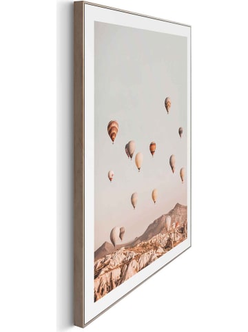 Orangewallz Ingelijste kunstdruk "High Balloons Pure Essentials" - (B)40 x (H)50 cm