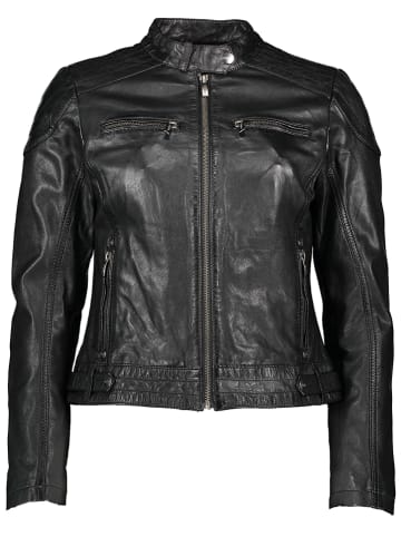 Buffalo Lederjacke in Schwarz