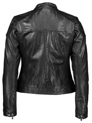 Buffalo Lederjacke in Schwarz
