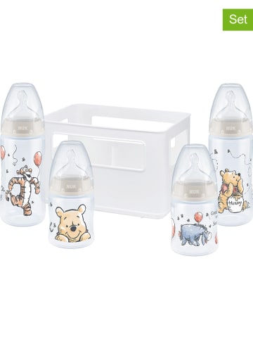 NUK 5-częściowy zestaw "First Choice+ - Winnie" w kolorze kremowym ze wzorem