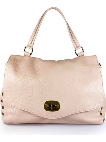 ORE10 Leder-Henkeltasche "Arancia" in Rosa - (B)32 x (H)27 x (T)15 cm