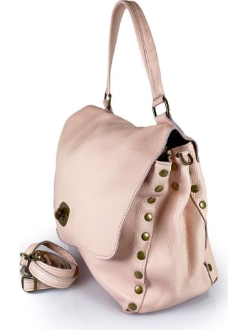 ORE10 Leder-Henkeltasche "Arancia" in Rosa - (B)32 x (H)27 x (T)15 cm