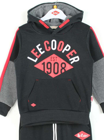 Lee Cooper Jogginganzug in Schwarz/ Grau