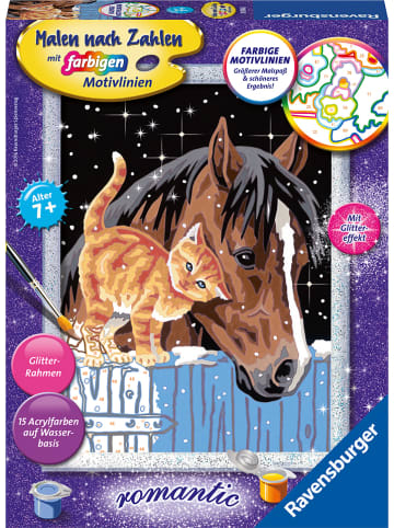 Ravensburger Schilderen-op-nummer-set "Veulen met kitten" - vanaf 7 jaar