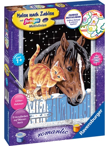 Ravensburger Schilderen-op-nummer-set "Veulen met kitten" - vanaf 7 jaar