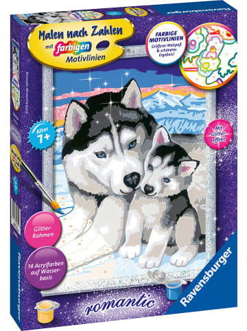 Ravensburger Malen nach Zahlen-Set "Husky Kuss" - ab 7 Jahren
