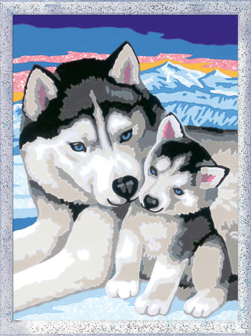 Ravensburger Malen nach Zahlen-Set "Husky Kuss" - ab 7 Jahren