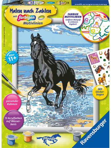 Ravensburger Malen nach Zahlen-Set "Pferd am Strand" - ab 11 Jahren
