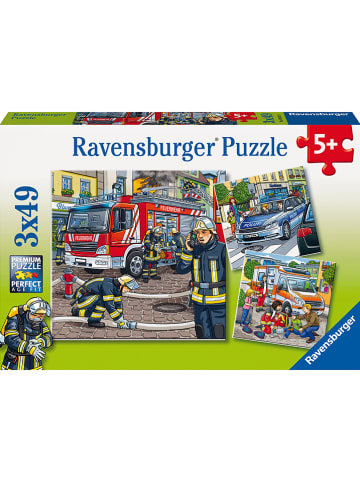 Ravensburger 3x49tlg. Puzzle "Helfer in der Not" - ab 5 Jahren