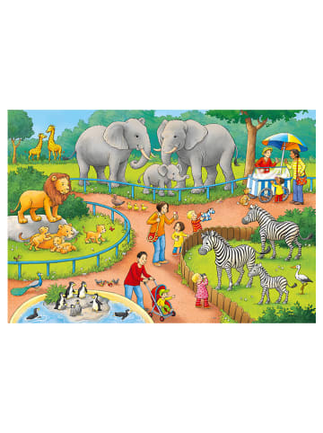 Ravensburger Puzzle (2x 24 szt.) "A day at the zoo" - 4+