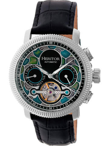 Heritor Automatisch horloge "Aura" zwart/zilverkleurig