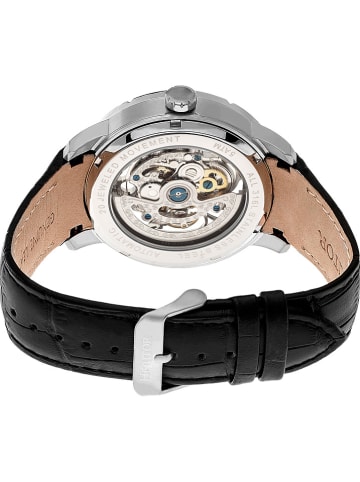 Heritor Automatikuhr "Ryder" in Schwarz/ Silber