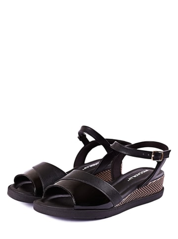 Piccadilly Sleehaksandalen zwart