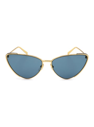 Salvatore Ferragamo Damen-Sonnenbrille in Gold/ Blau