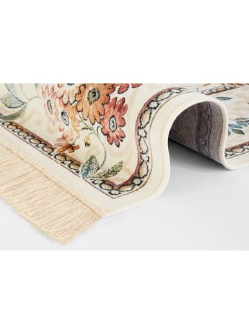 Nouristan Webteppich "Oriental Flowers - Samt" in Creme