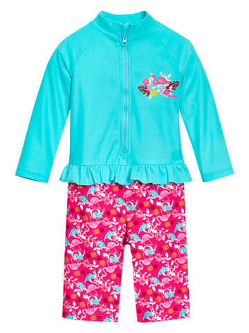 Playshoes - test Badpak turquoise/roze
