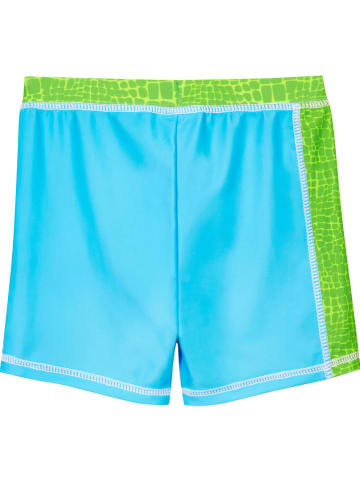 Playshoes Zwemshort "Dino" turquoise/groen