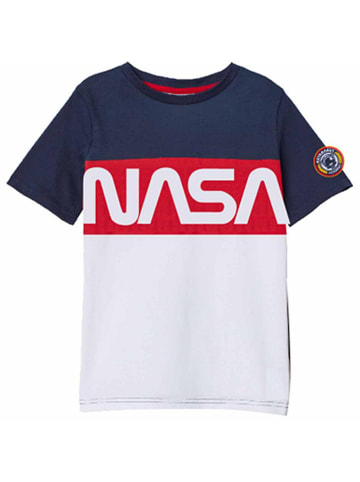 Nasa Koszulka w kolorze niebiesko-białym