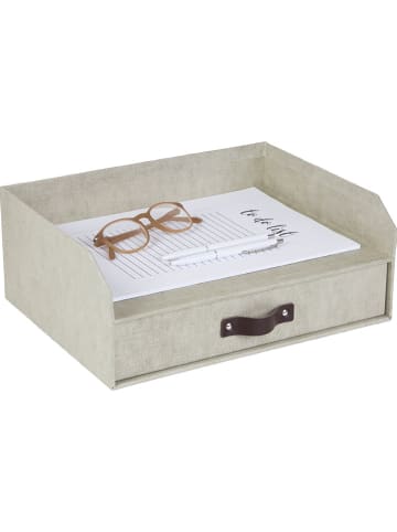 BigsoBox Dokumenten-Ablage "Walter" in Beige - (B)33,5 x (H)13 x (T)25,5 cm