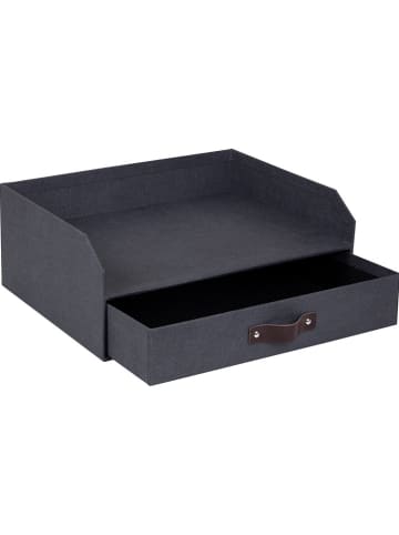 BigsoBox Documenthouder "Walter" antraciet - (B)33,5 x (H)13 x (D)25,5 cm