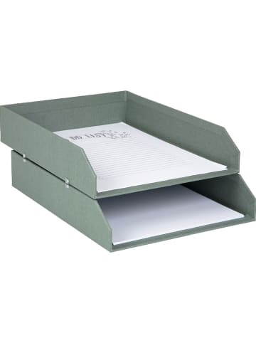 BigsoBox Organizery (2 szt.) "Hakan" w kolorze zielonym na dokumenty - 23 x 6 x 31 cm