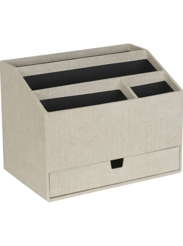 BigsoBox Desktop-Organizer "Greta" in Beige - (B)24 x (H)18 x (T)16 cm