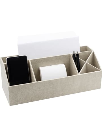 BigsoBox Organizer "Elisa" w kolorze beżowym - 33 x 12,5 x 12,5 cm