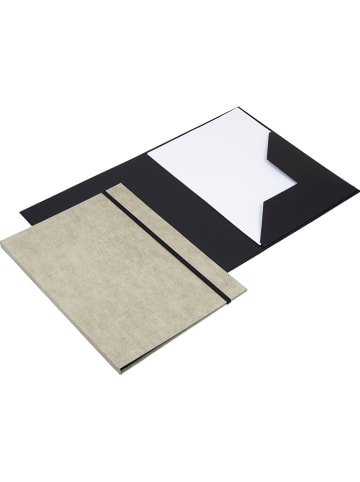 BigsoBox Verzamelmap "Paulina" beige - (B)23,5 x (H)29,5 x (D)1,5 cm