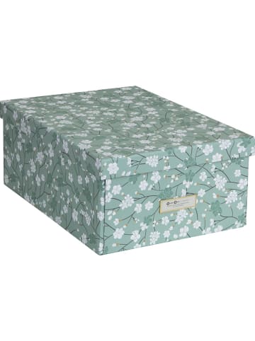 BigsoBox Pudełko "Katia" w kolorze turkusowym - 39 x 16 x 28,5 cm