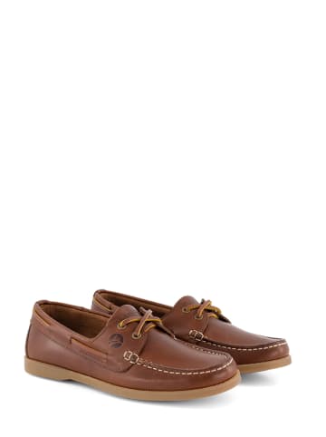 TRAVELIN' Leder-Mokassins "Exmouth" in Cognac