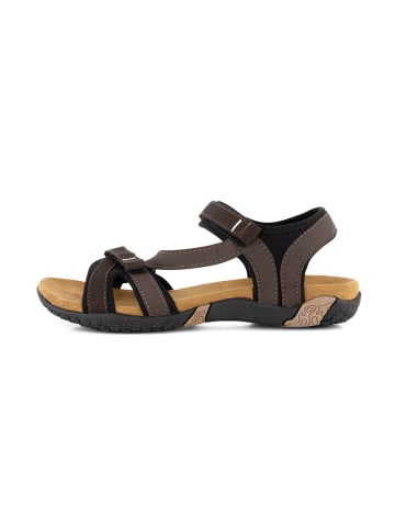 Travelin` Leren sandalen "Helsem" bruin