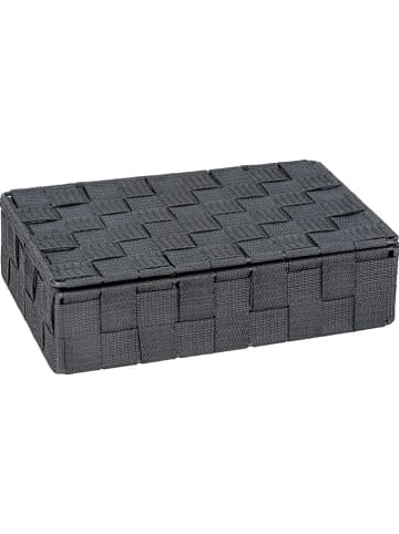 Wenko Aufbewahrungskorb "Adria" in Dunkelgrau - (B)26 x (H)7,5 x (T)17 cm