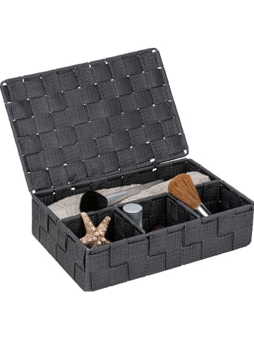 Wenko Aufbewahrungskorb "Adria" in Dunkelgrau - (B)26 x (H)7,5 x (T)17 cm