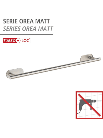 Wenko Edelstahl-Handtuchhalter - (B)60 x (H)4,5 x (T)7 cm