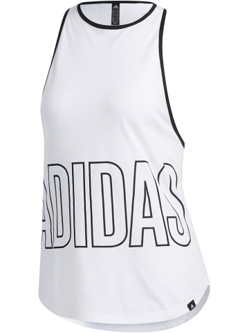 Adidas Top sportowy "Alpha" w kolorze białym